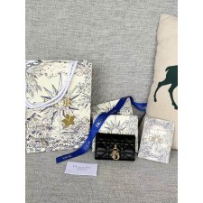 디올 마이 글리신 램스킨 지갑 (블랙)