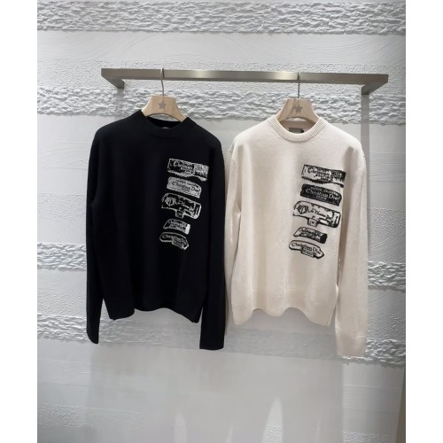 디올 아카이브 라벨 스웨터