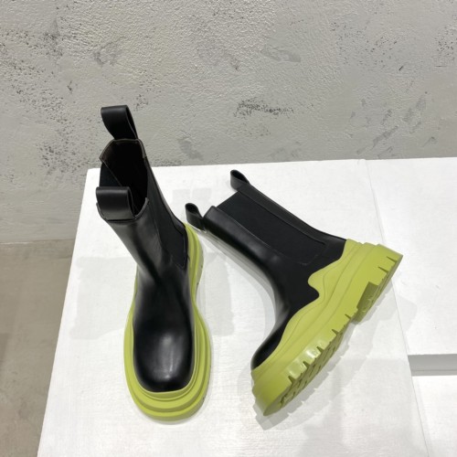보테가베네타 남여공용 러그 첼시 부츠 굽 높이 5.5cm