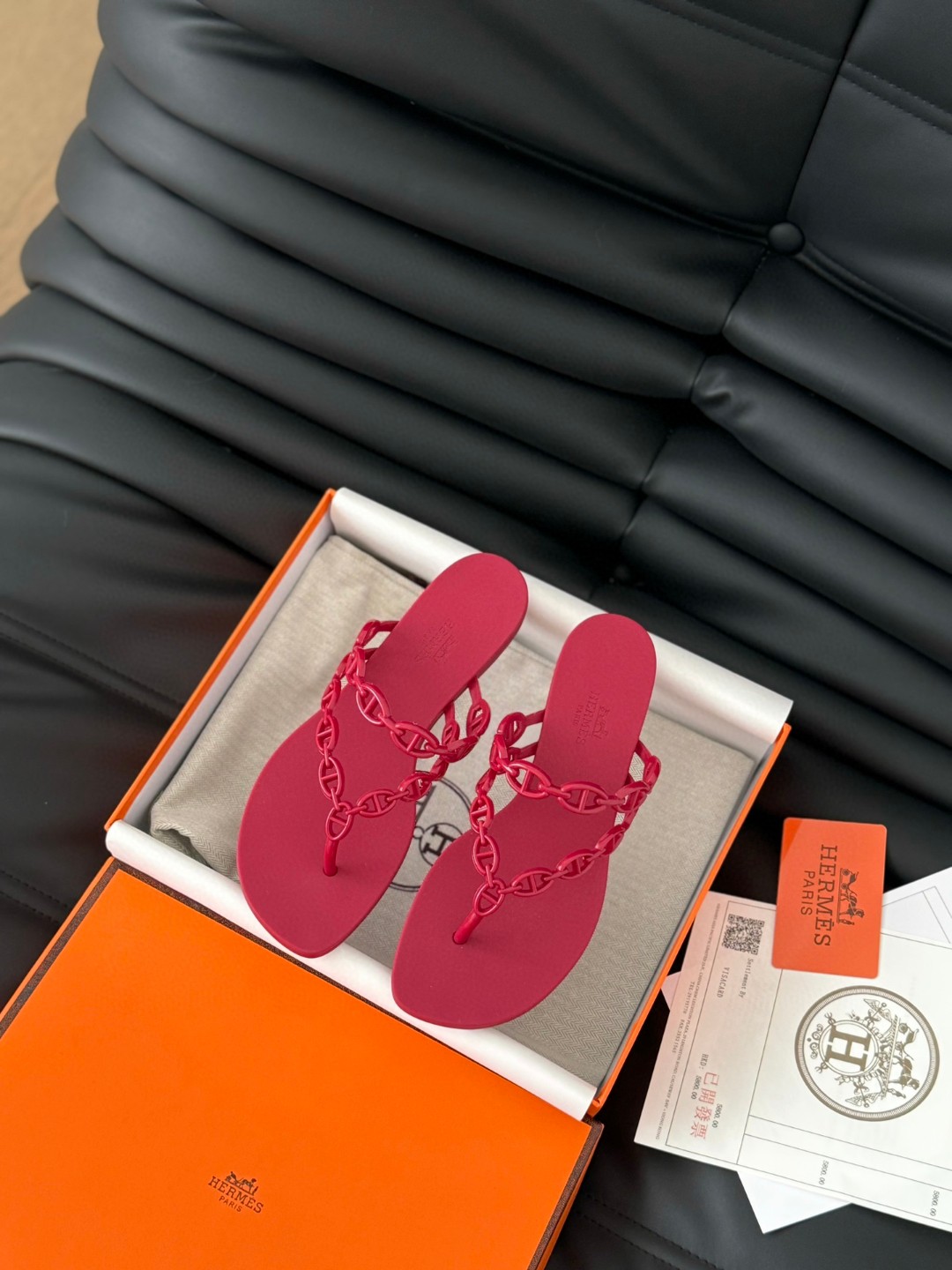 에르메스 아일랜드 젤리 샌들