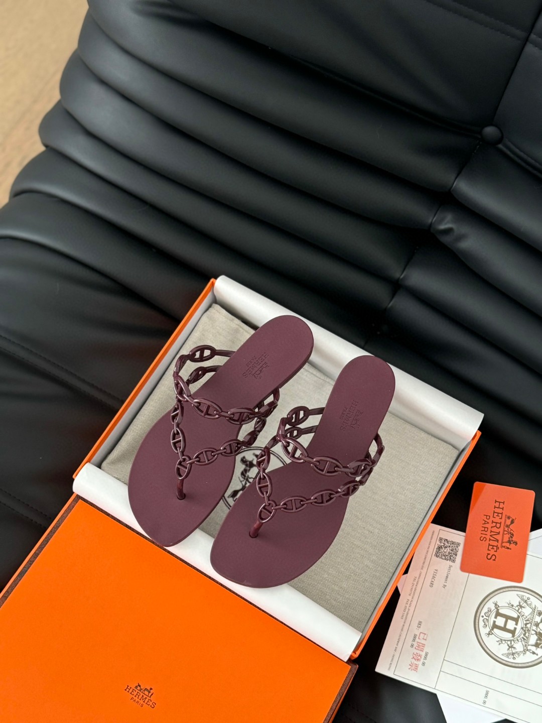 에르메스 아일랜드 젤리 샌들