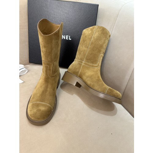 샤넬 스웨이드 부츠