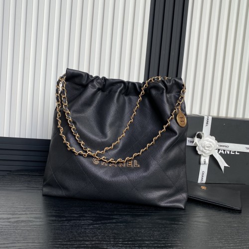 샤넬 22백 미듐 캐비어가죽