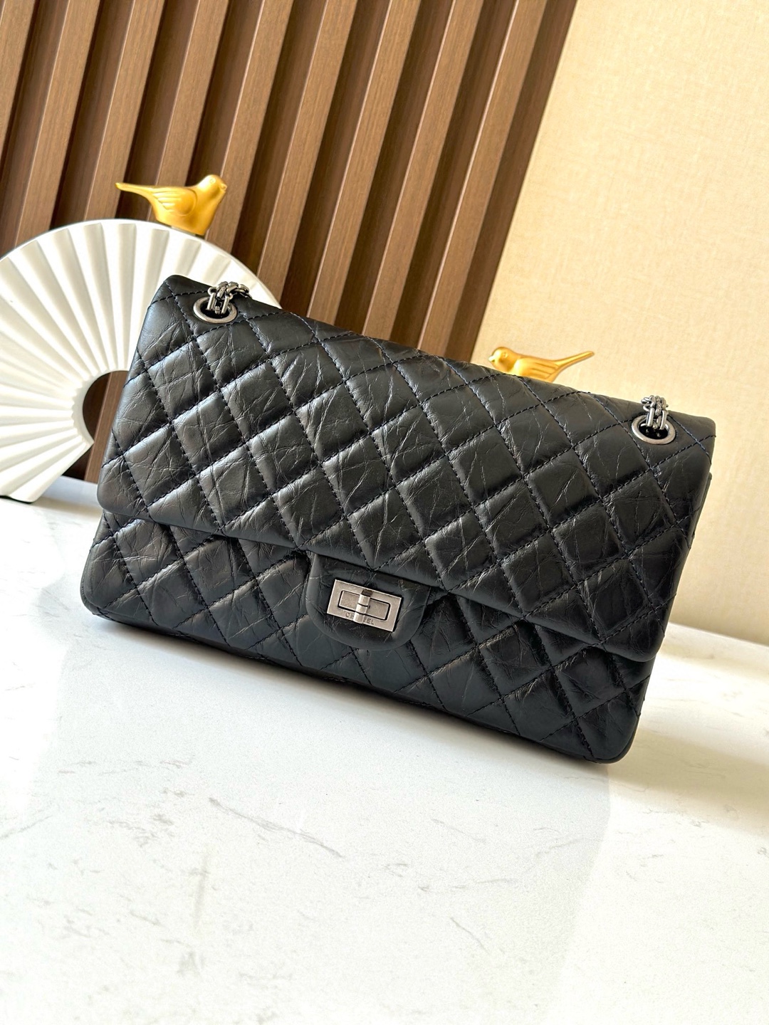 샤넬 2.55 빈티지 라지 플랩백