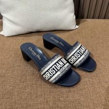 디올 디웨이 뮬 굽높이4.5cm 네이비 정품급