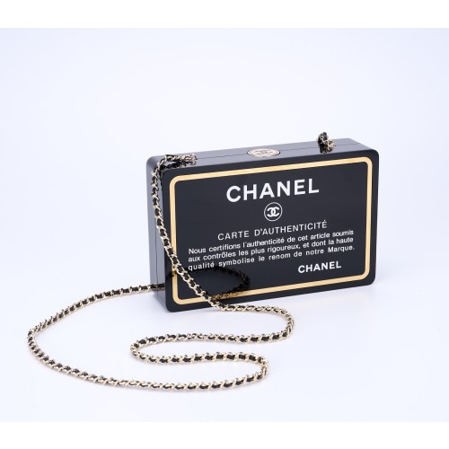 샤넬 한정판 보증서 카드 이브닝 백