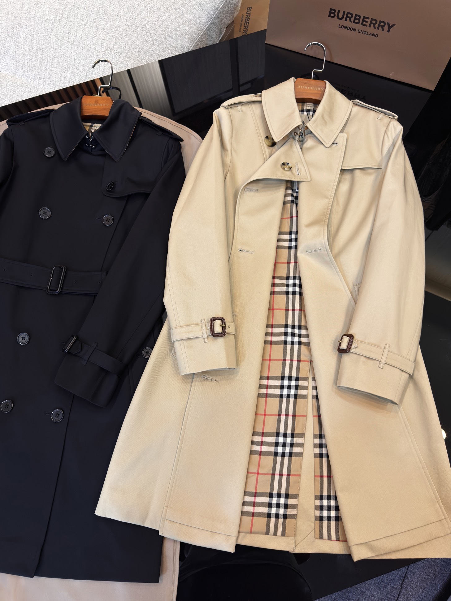 (W) 버버리 켄싱턴 헤리티지 코트