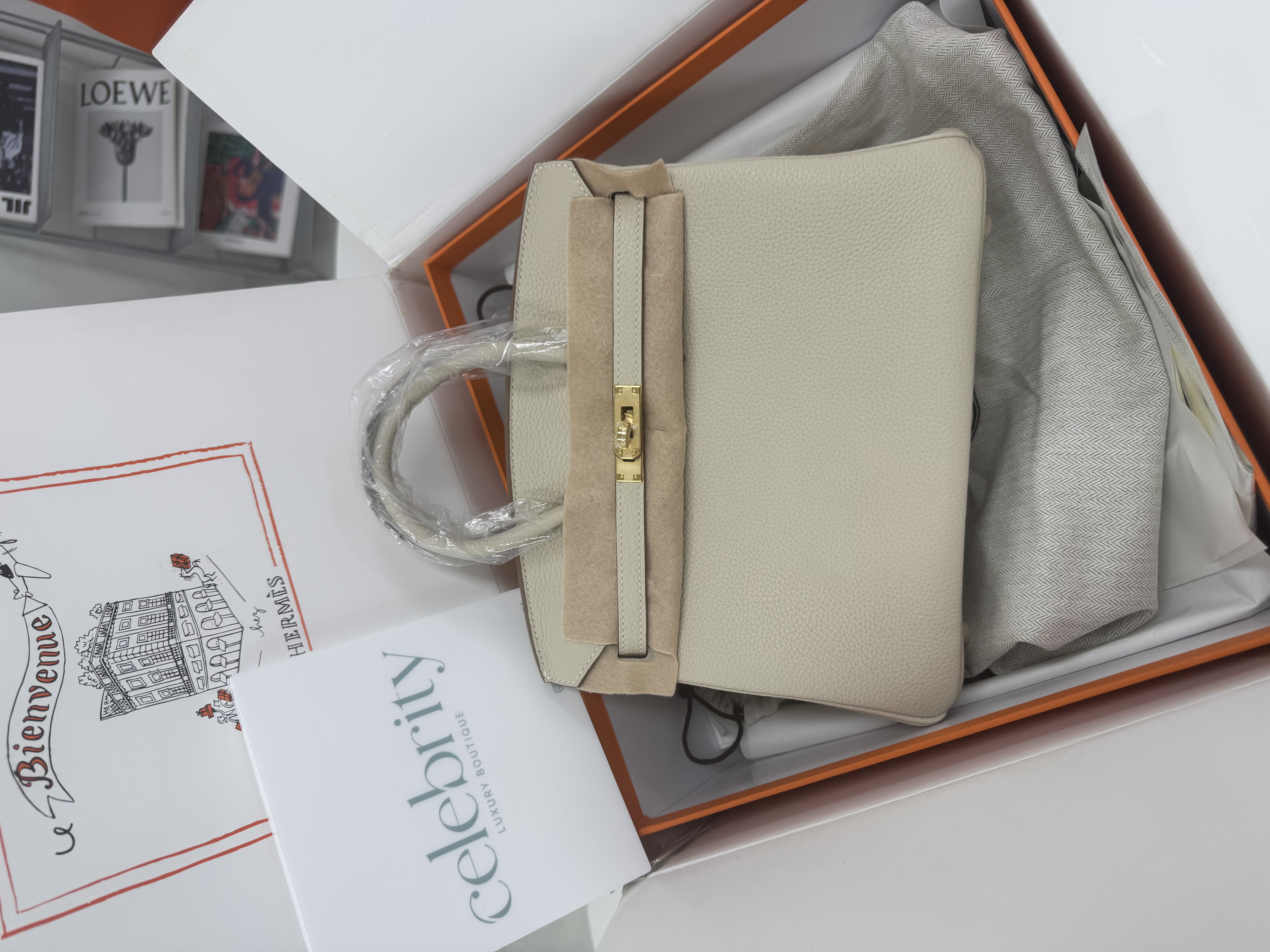 에르메스 버킨백 25 토고 끄레