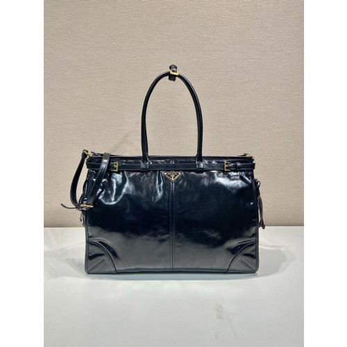 프라다 보니 엑스트라 라지 가죽 핸드백