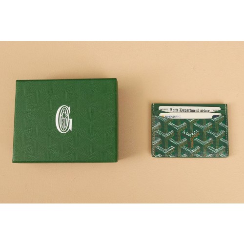 고야드 카드지갑 그린