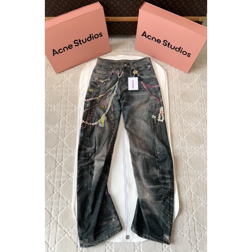 아크네 스튜디오 프린트 청바지