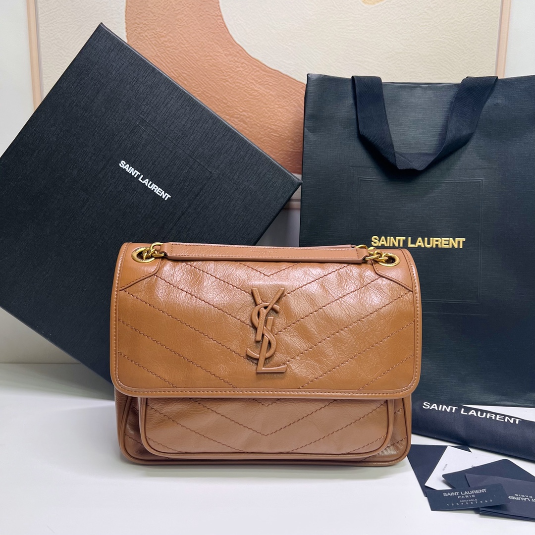 생로랑 니키 숄더백 미디엄 633158