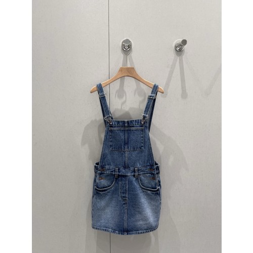 프라다 미니 오버올 스커트