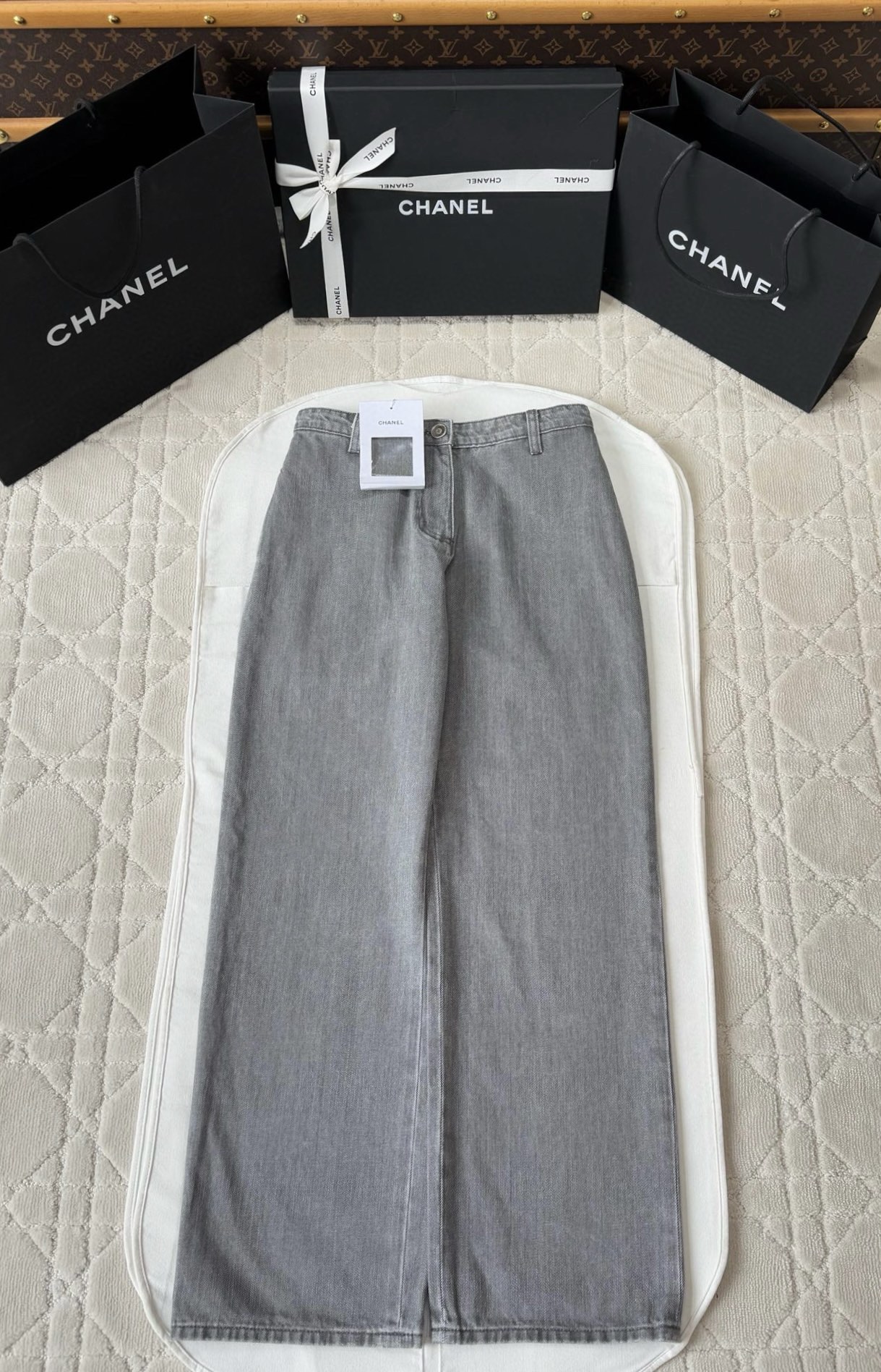 샤넬 25p 빈티지 워싱 진