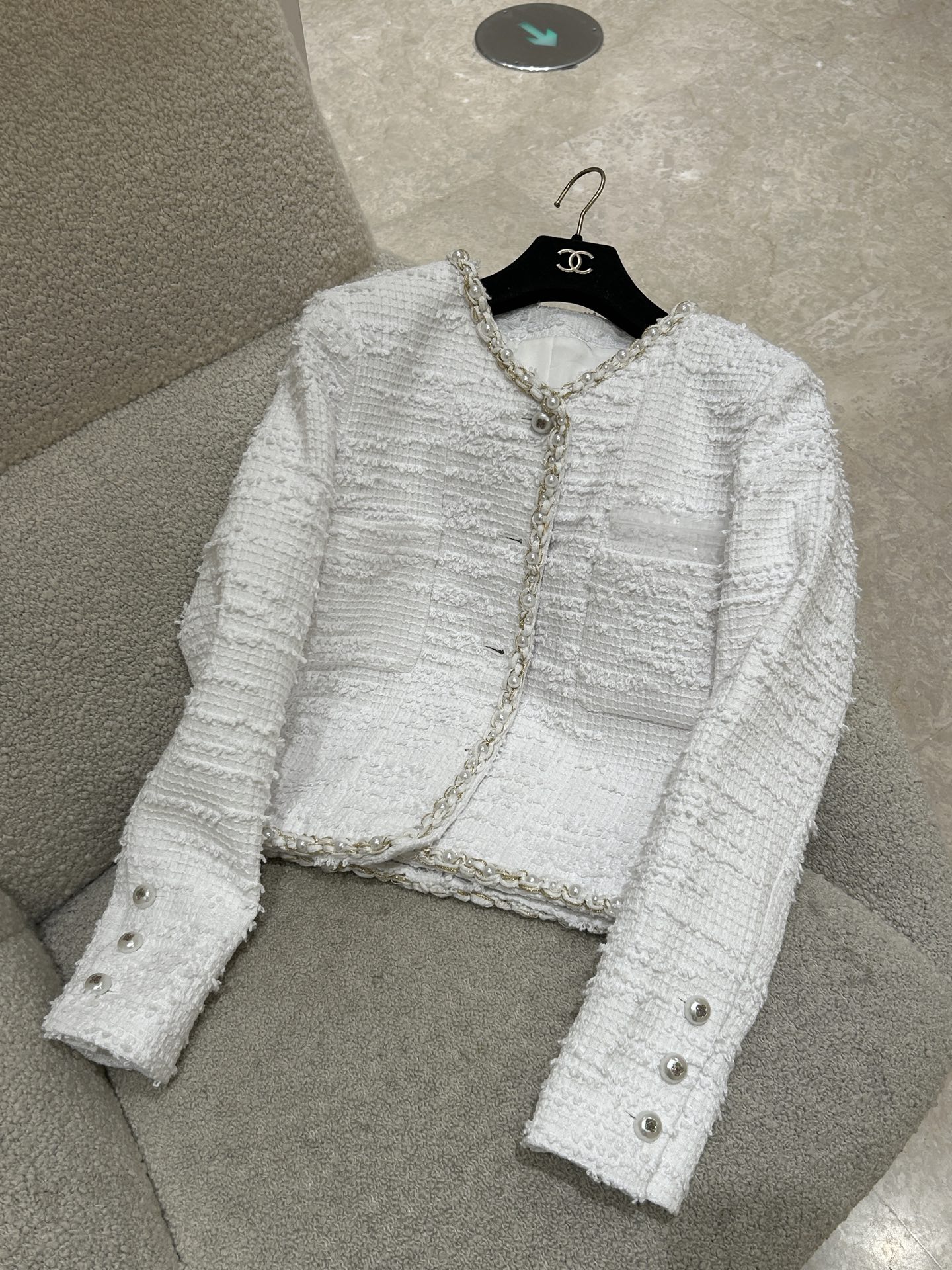 샤넬 트위드 자켓