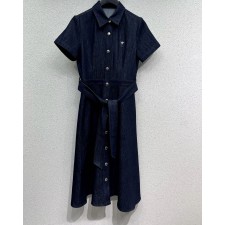 디올 데님 드레스