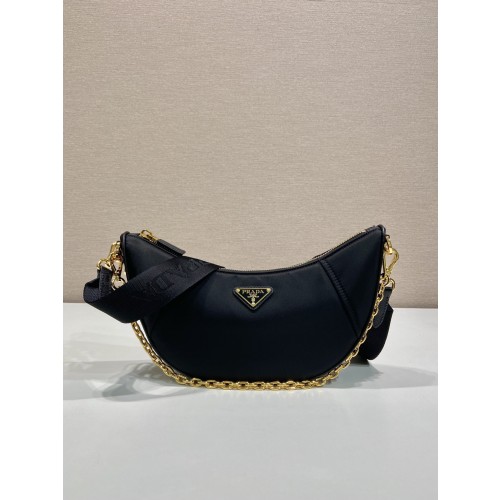 프라다 드뮈룬 리나일론 숄더백 블랙