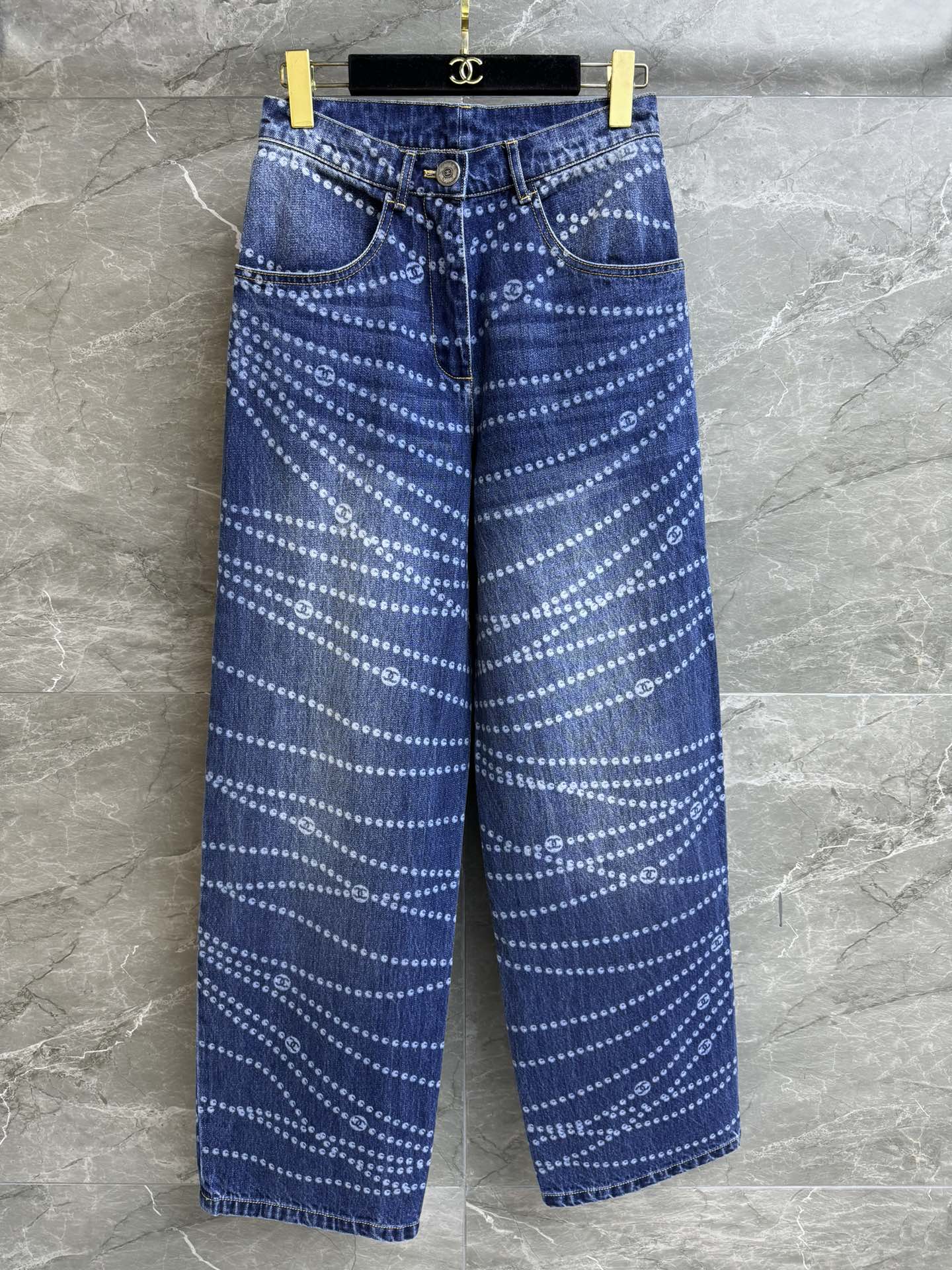 샤넬 진주 와이드 팬츠 [정품급]