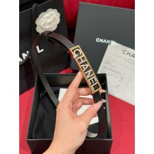 샤넬 스퀘어 레터링 로고 벨트