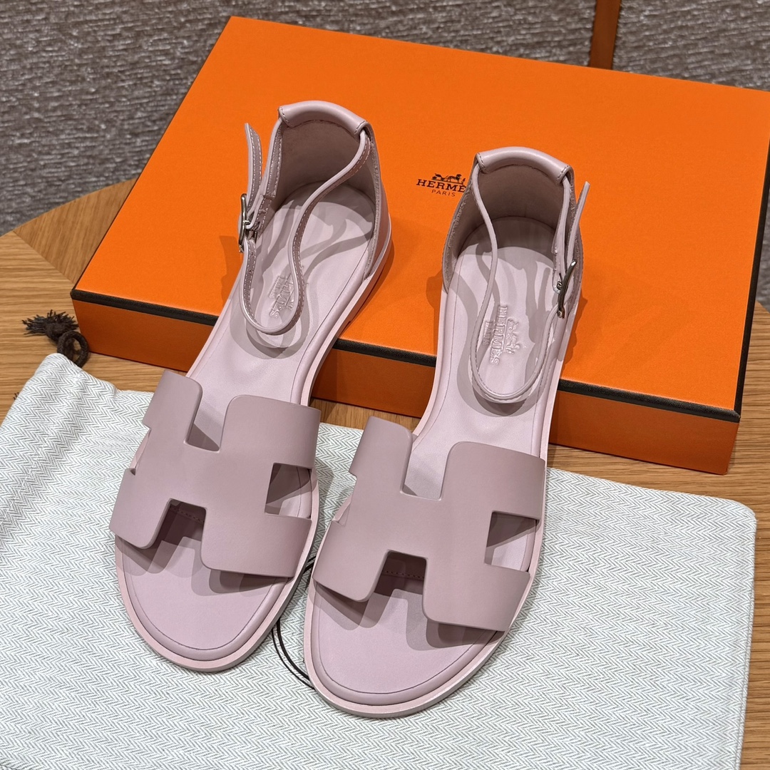 에르메스 산토리니 스위프트 샌들 Rose cancan [정품급]