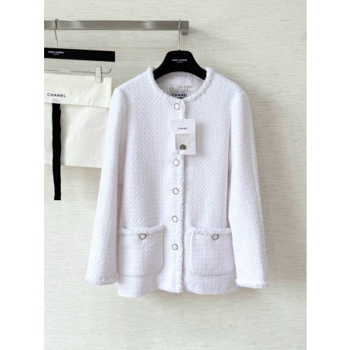 샤넬 25s 롱 부클레 코트