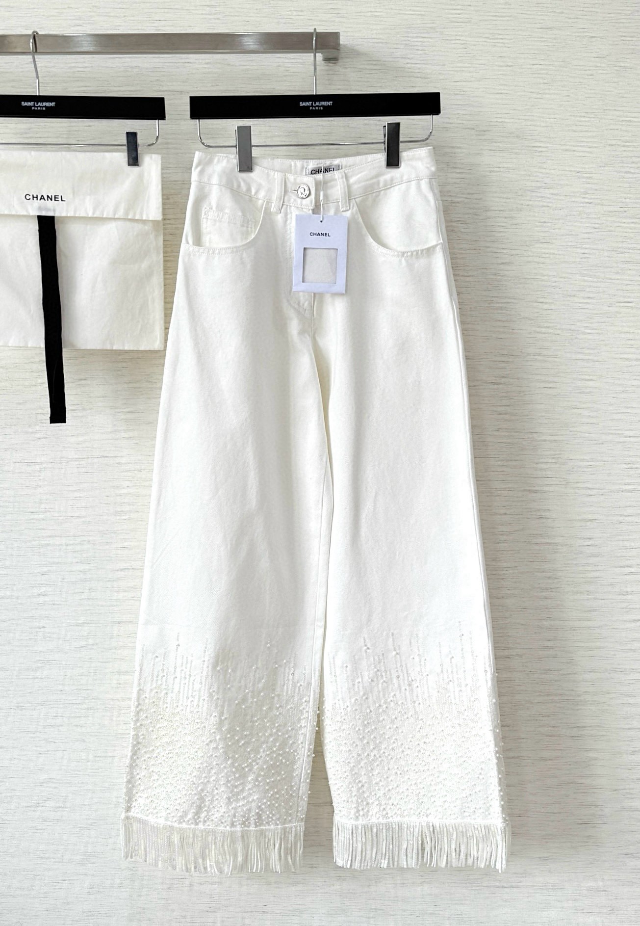샤넬 25s 화이트 청바지