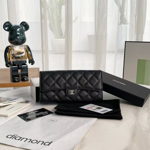 샤넬 장지갑 캐비어 은장