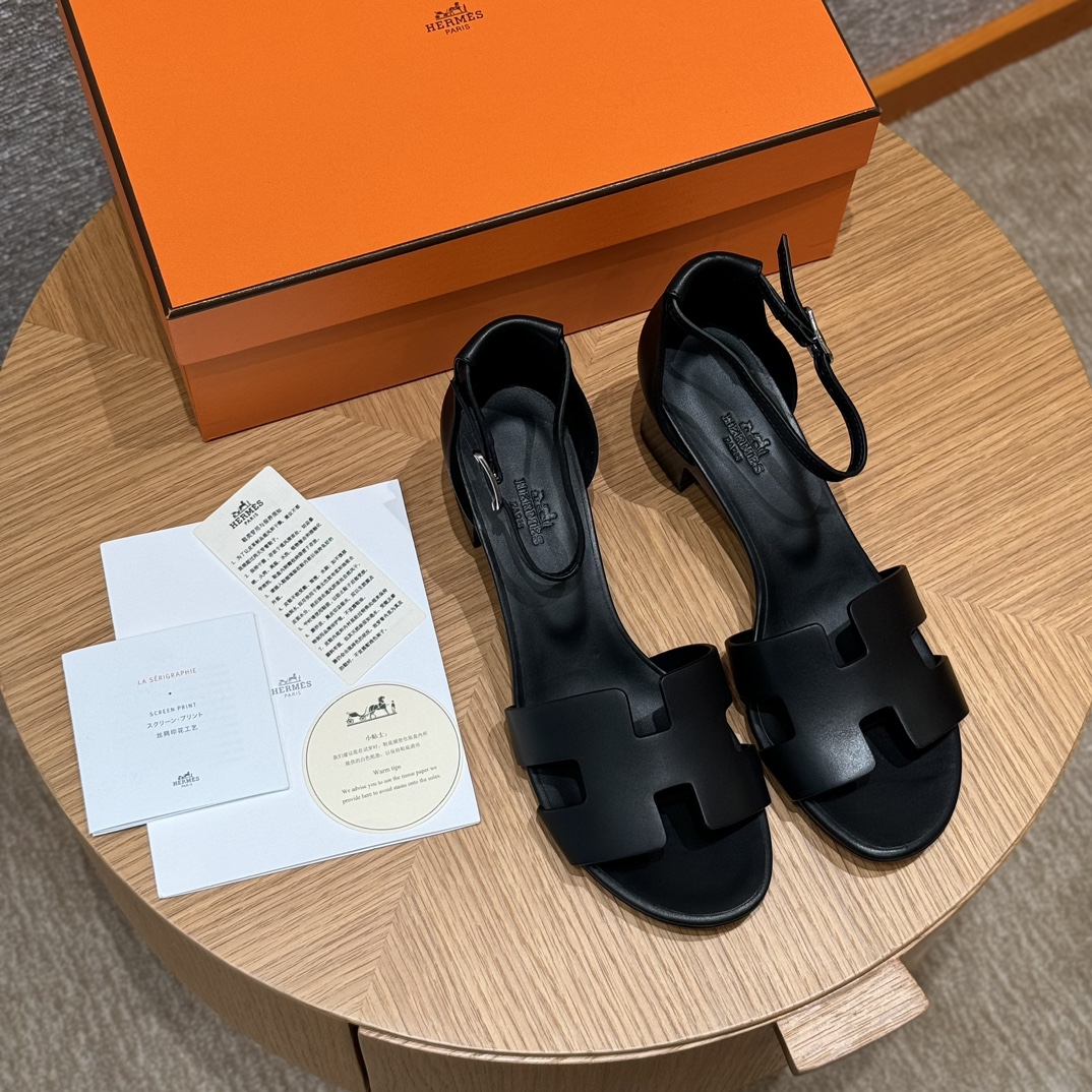 에르메스 인센스 50 샌들 블랙 [정품급]