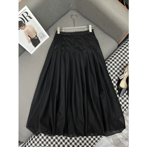 디올 메쉬 스커트