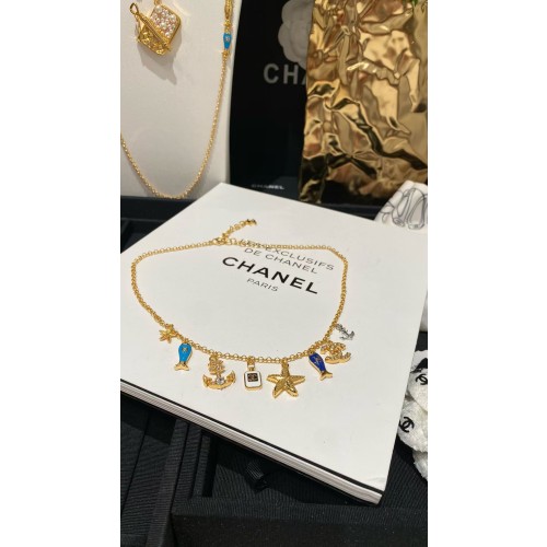 샤넬 스트라스 목걸이