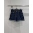 루이비통 25ss 데님 미니 스커트