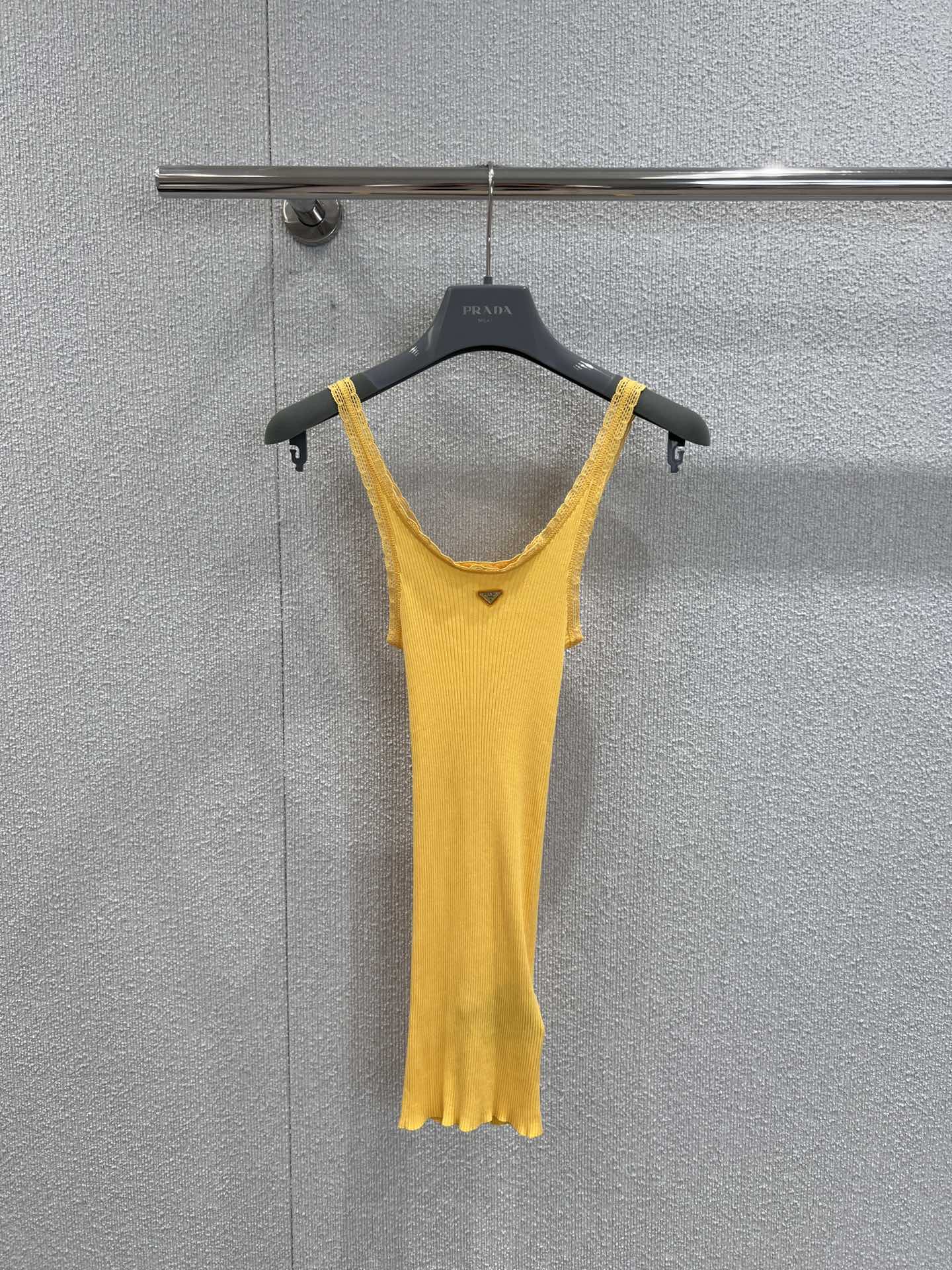 프라다 25ss 리브드 코튼 레이스