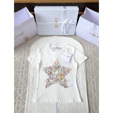 디올 프린트 반팔 티셔츠