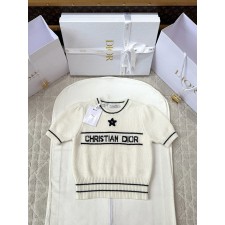 디올 25fw 자수 니트 반소매