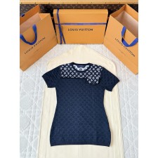 루이비통 스티치 니트 반팔티