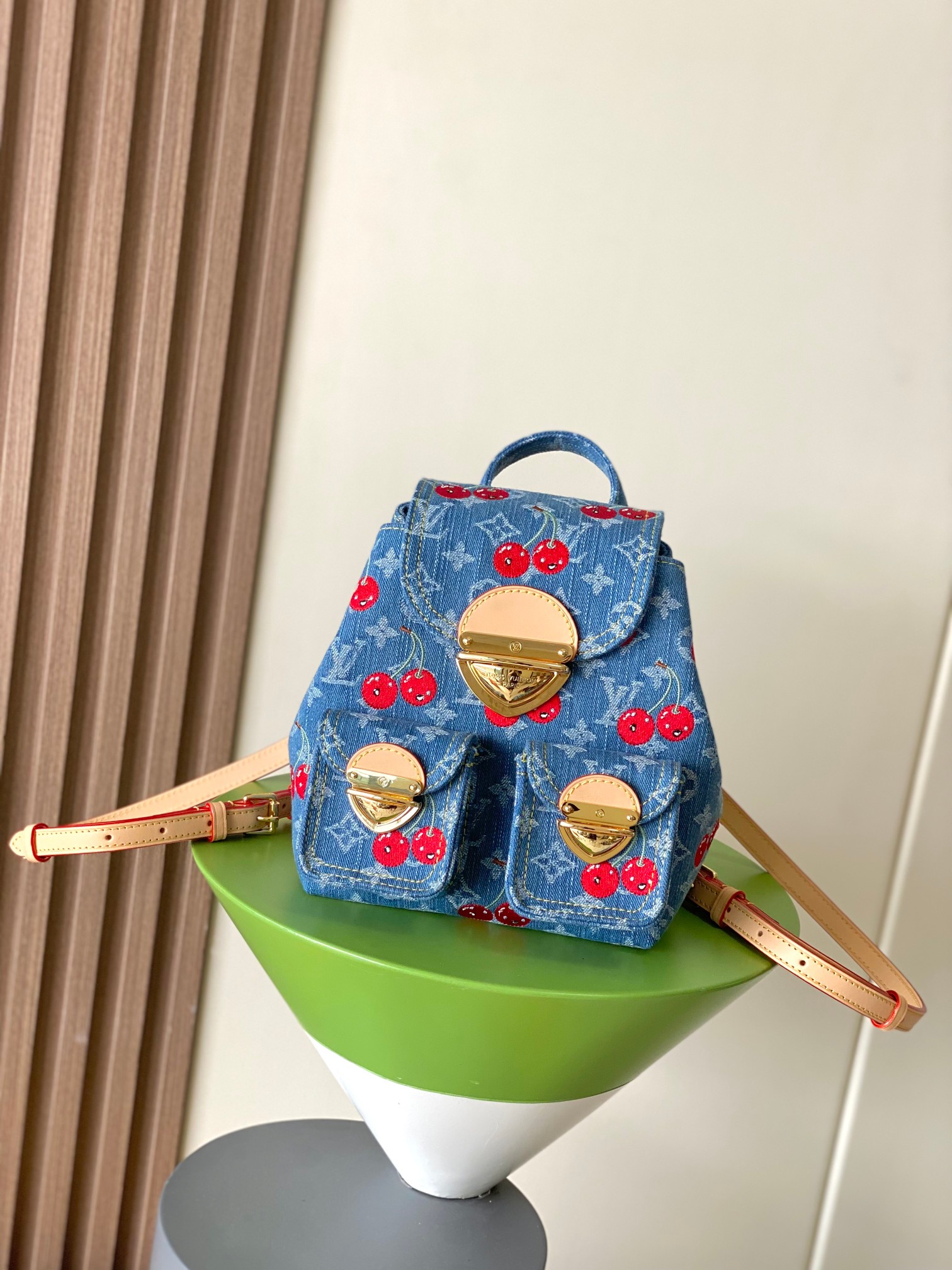 루이비통 LV x TM 베니스 NM 모노그램 데님 백팩