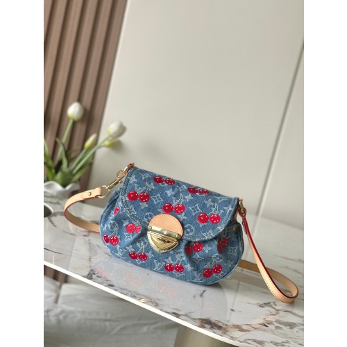 루이비통 LV x TM 선셋 모노그램 데님 숄더백