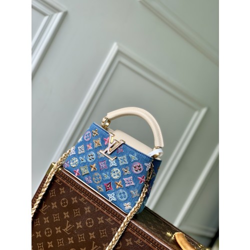 루이비통 카퓌신 미니 데님