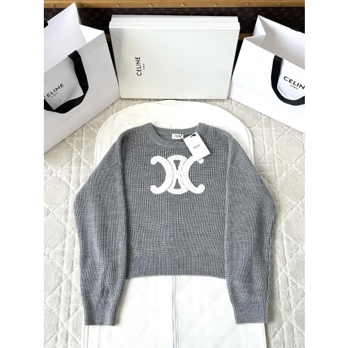 셀린느 로고 스웨터