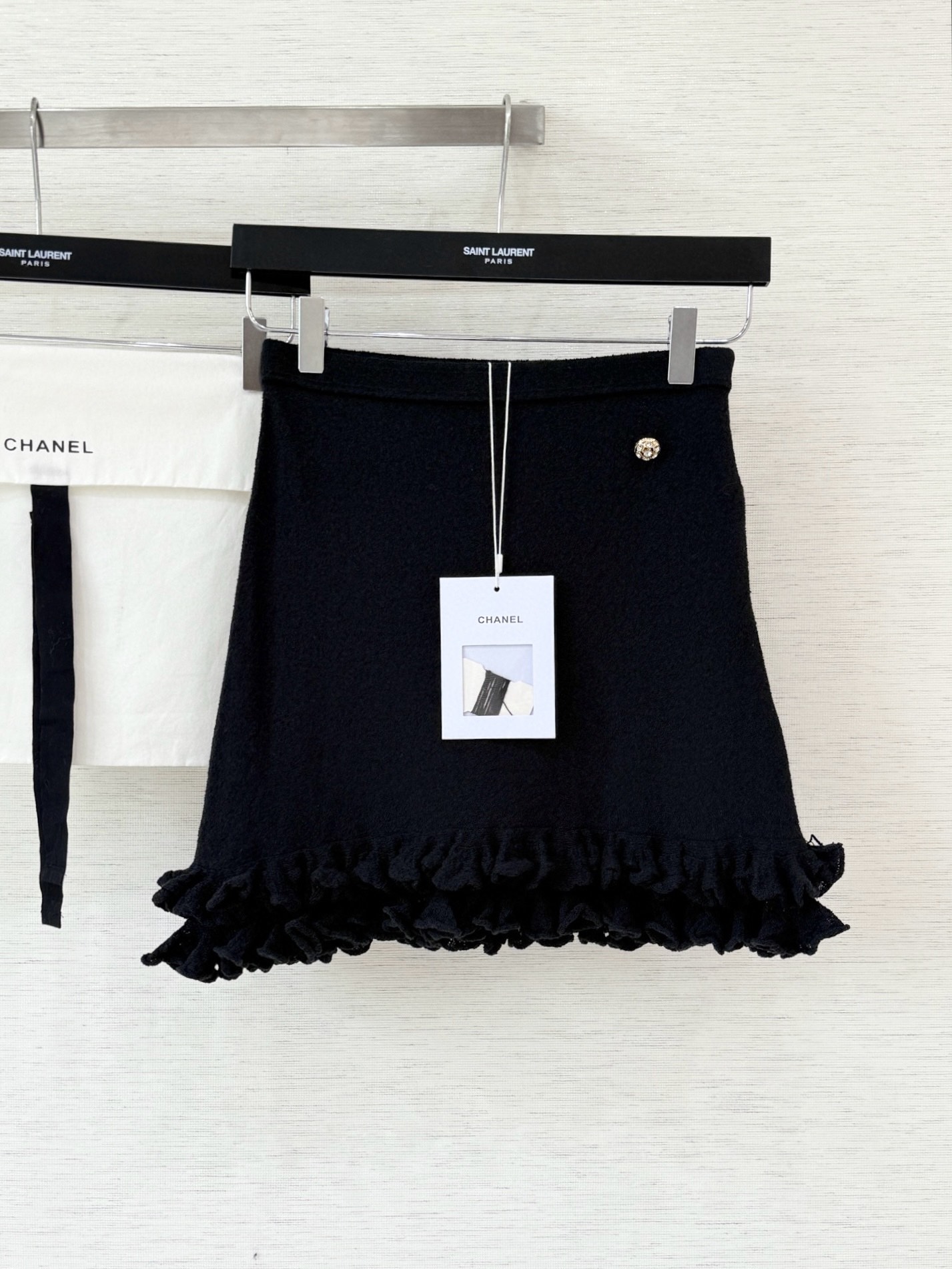 샤넬 25ss 블랙 스커트