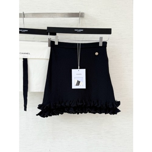 샤넬 25ss 블랙 스커트