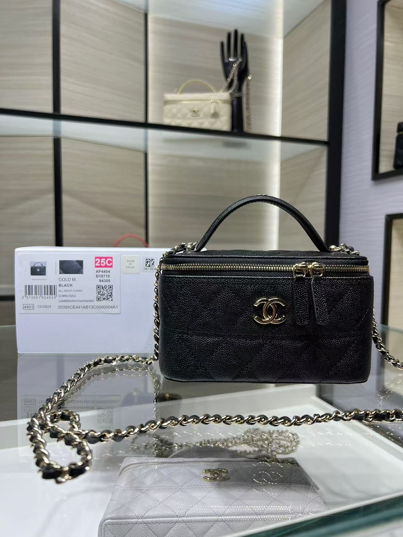 샤넬 25C 탑핸들 베니티백