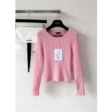 샤넬 25fw 하트 자수 롱슬리브 니트 탑