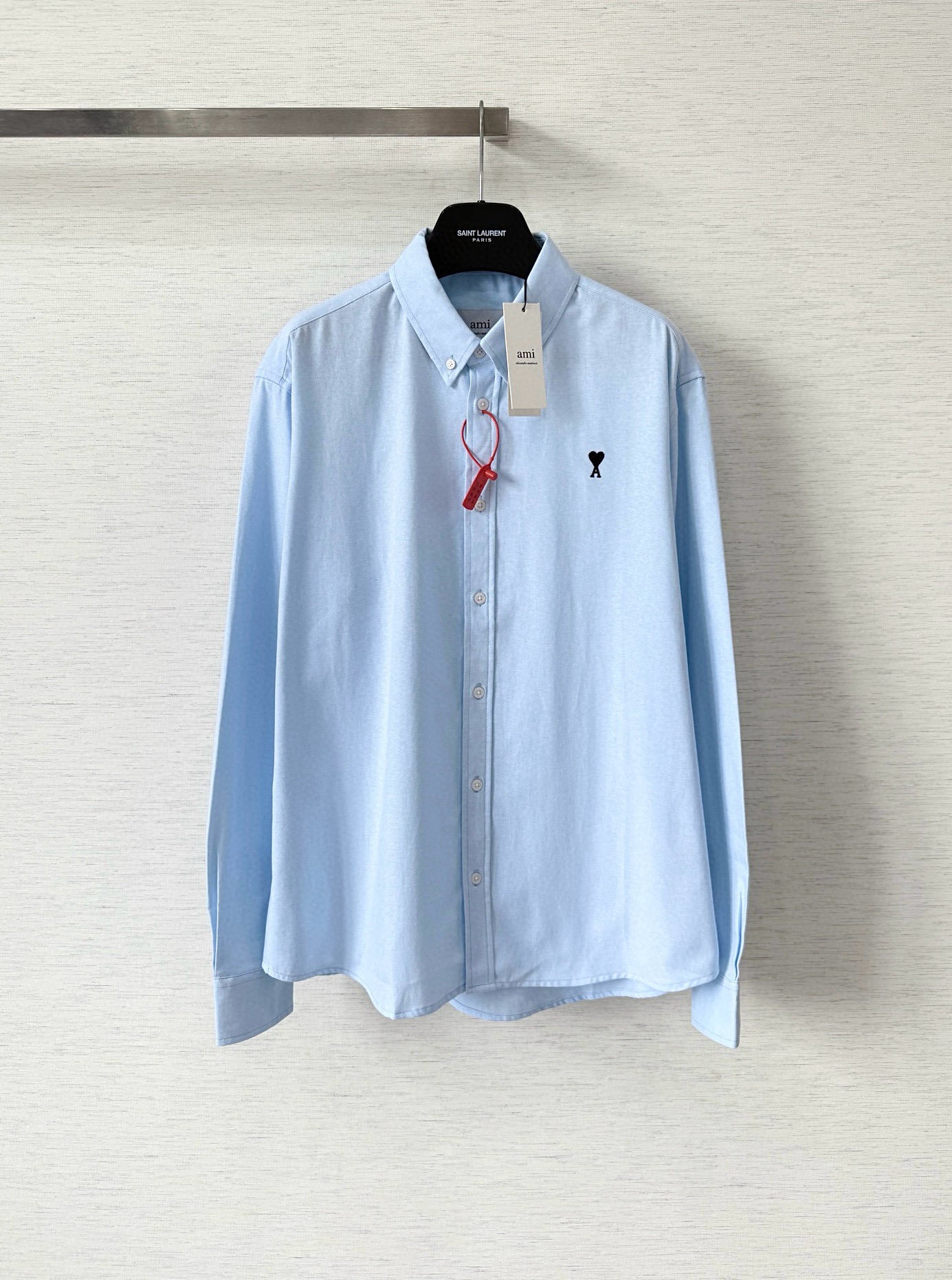 아미 25fw 하트 자수 긴팔 셔츠