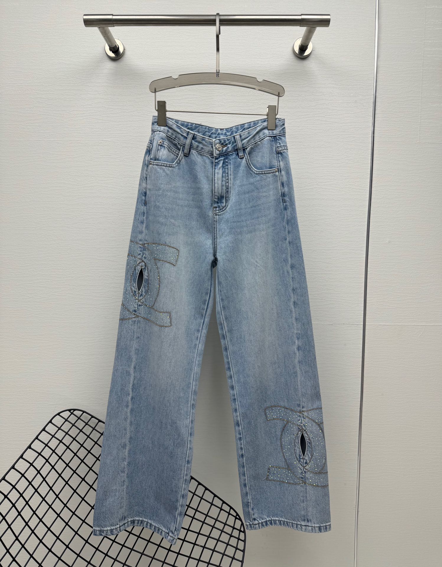 샤넬 패브릭 청바지