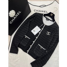 샤넬 레이스 포켓 가디건