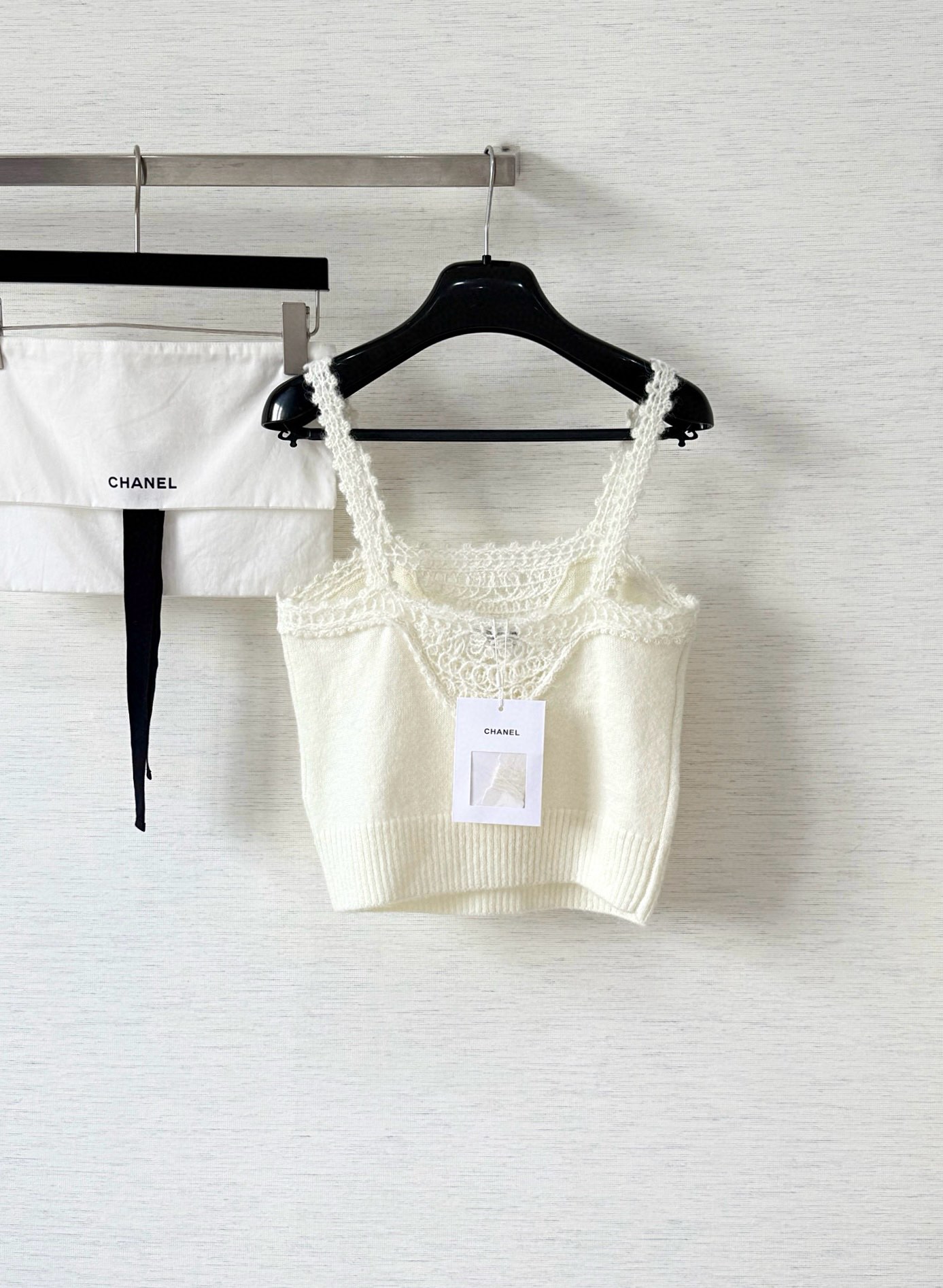 샤넬 크로셰 오픈워크 니트