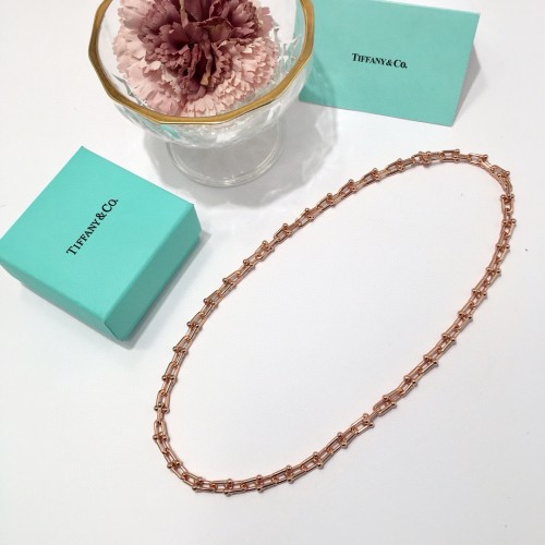 티파니 링크 목걸이 마이크로 로즈골드
