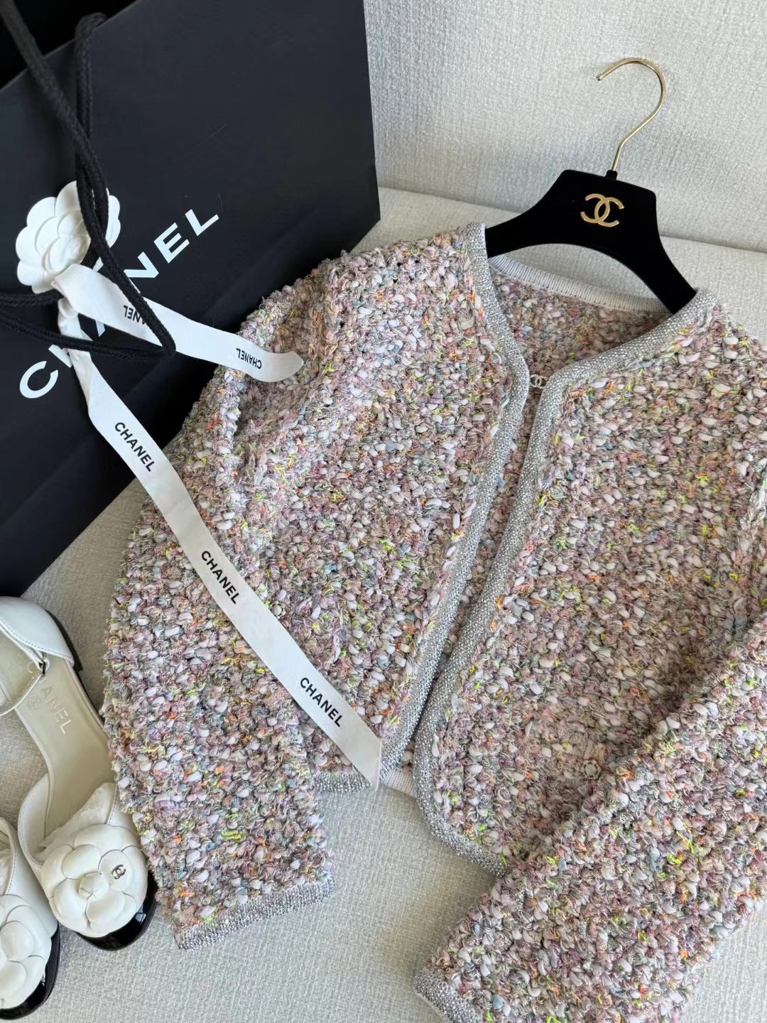 샤넬 트위드 자켓