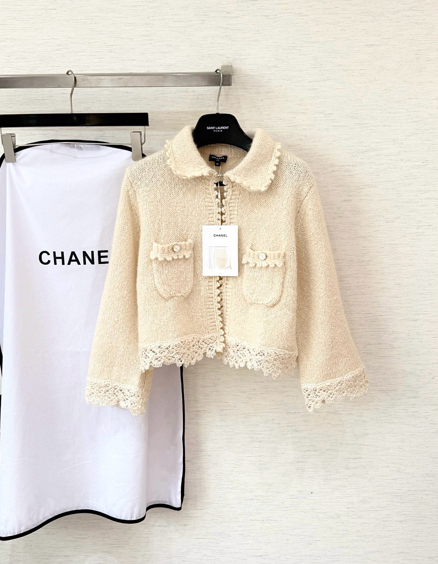 샤넬 레이스 가디건